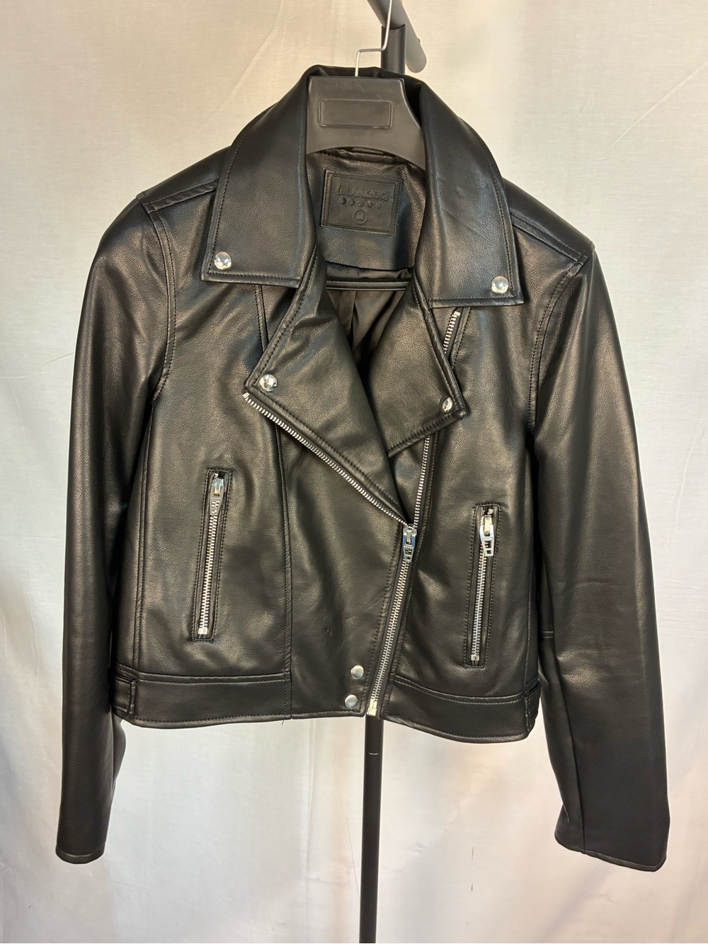 Blank NYC Black Moto Jacket M